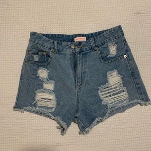 Denim shorts